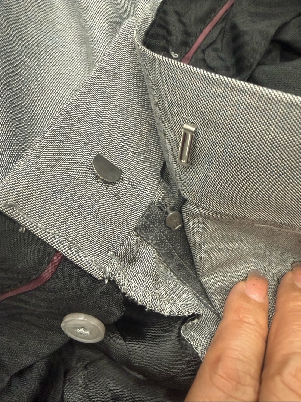 Gray Button-Front Stacy Adams Slacks - Picture 6 of 15